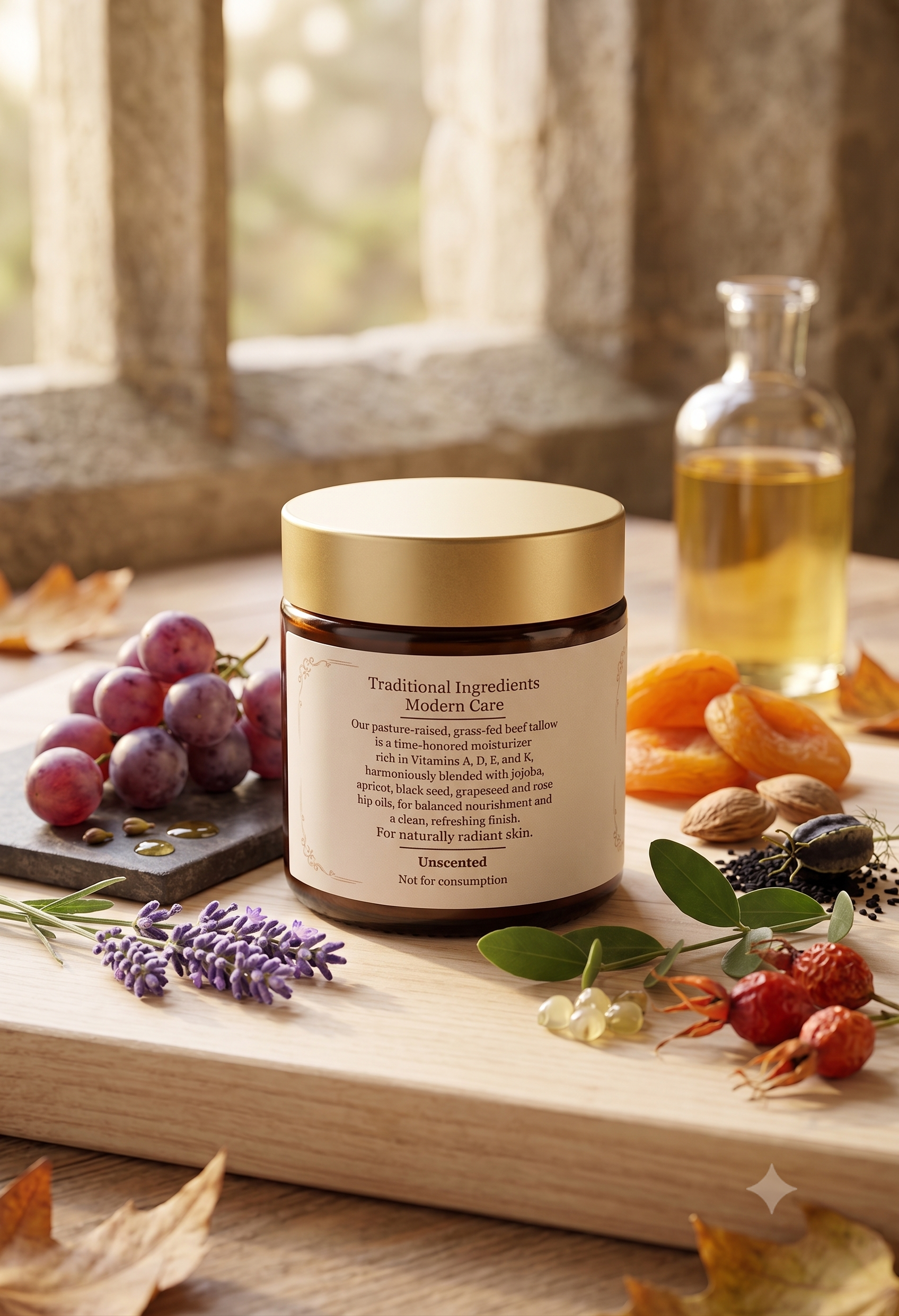Unscented Beef Tallow Balm